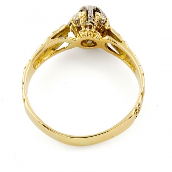 18ct gold Diamond solitaire Ring size T